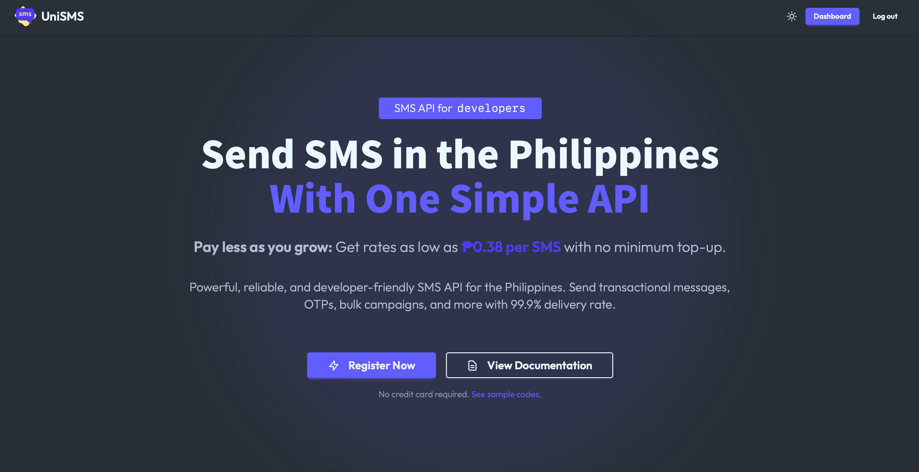 UniSMS API - SMS API for Philippine Developers